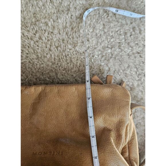 Montini Brown italian Leather bag - Picture 12 of 14